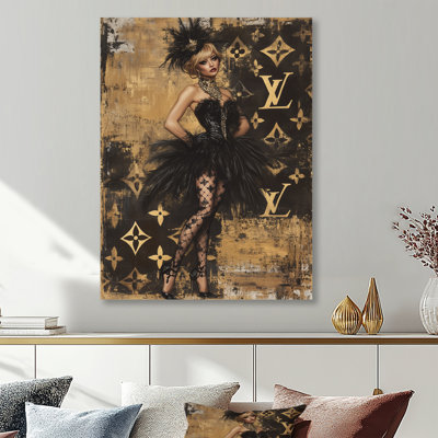 Classy and Cute Cabaret Woman - Reproduction d'art mural femme cabaret