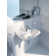 Starck 3 White Ceramic Rectangular Wall Mount Bathroom Sink with Overflow