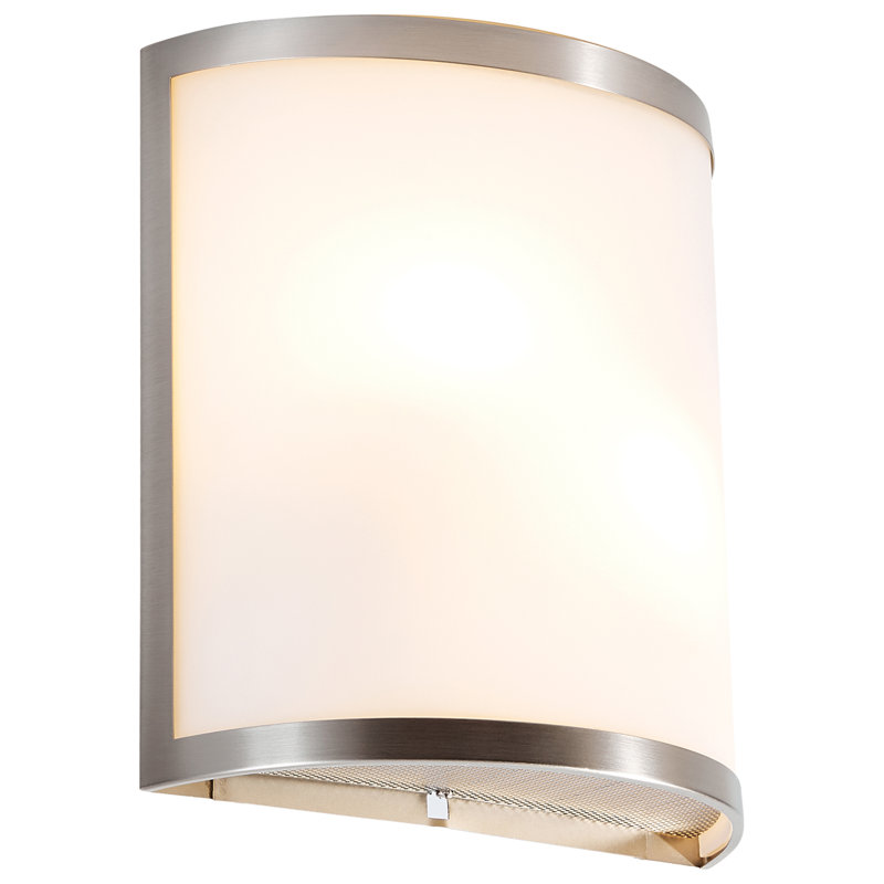 Rybicki Steel Wall Sconce, Brushed Steel