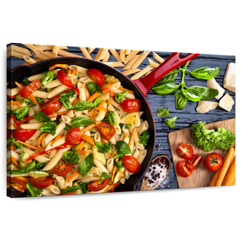 Yarlin Spring Vegetables Pasta, 30" H x 45" W