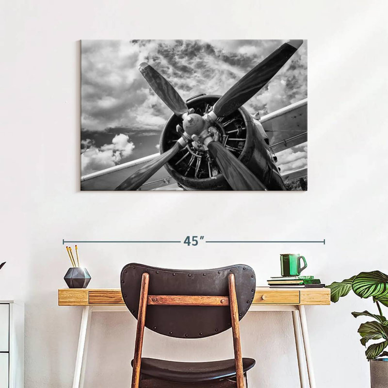 Mehar Monochrome Propeller, 26" H x 39" W