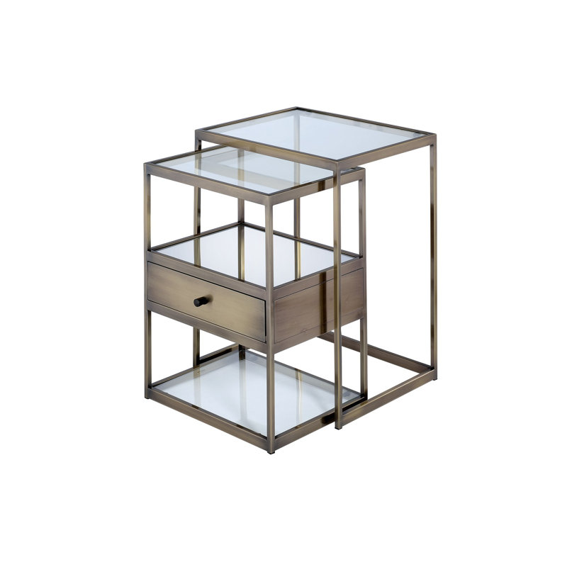 Droagh Stylish 2 Piece Nesting Tables