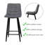 Whitcomb Upholstered Counter Stool with Metal Frame-1585669355