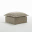 31.8cm Wide Square Solid Colour Ottoman-134684760