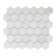 Soft Touch Hexagon 2" x 2" Mosaic Tile in White