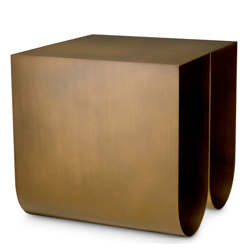 Side Table Rafaello Brushed Brass Finish