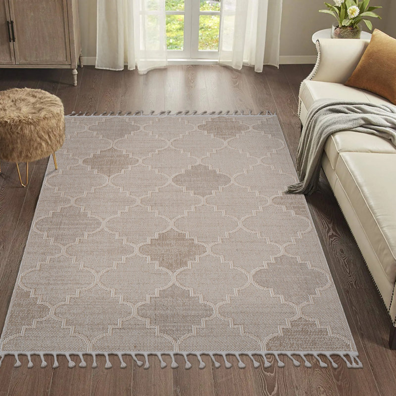 Tapis à treillis pour l'intérieur et l'extérieur, Rectangle 4 pi x 6 pi 2 po