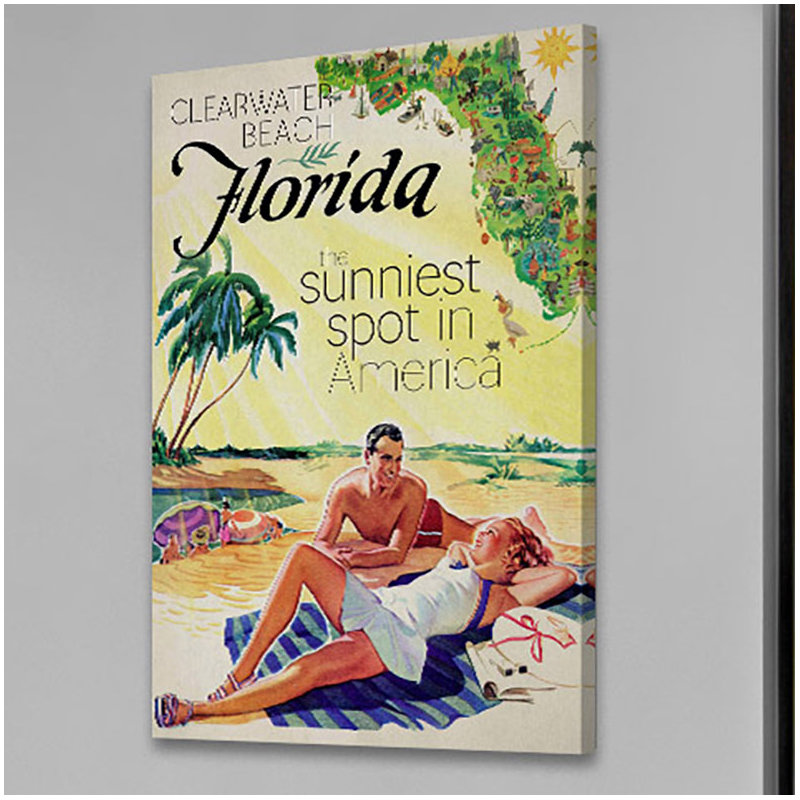 " Travel Poster Florida ", 8" H x 12" W