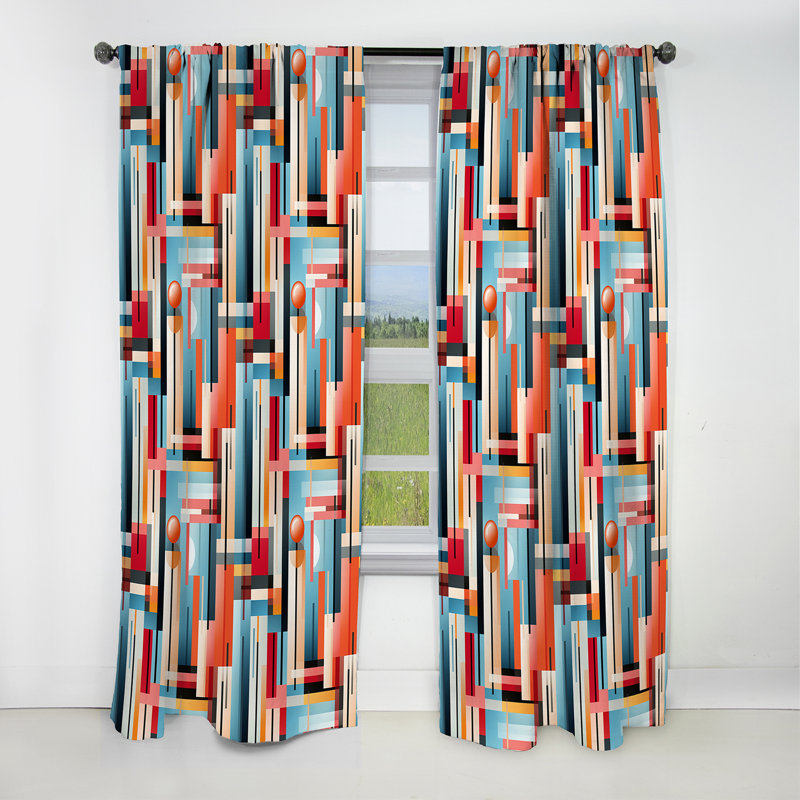 Motif rayé Urban Chic - Rideau à rayures - Rideau occultant à rayures - 1 panneau, L 52 po x L 120 po