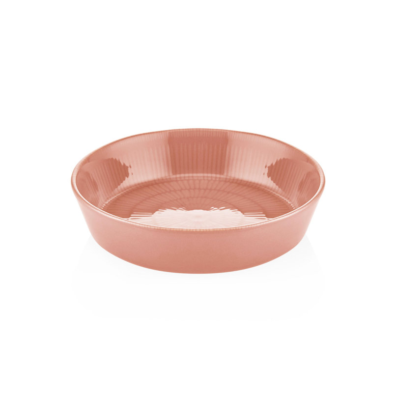 Latitude Run Arellys 100% CERAMIC Salad Bowl, Salmon