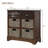 TREXM Rustic Storage Cabinet With Two Drawers And Four Classic Rattan Basket For Dining Room/Living Room-1711268612