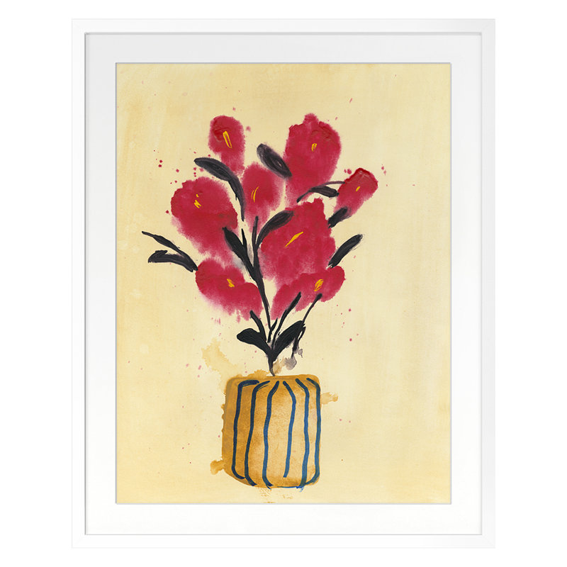 Floral Study 5 Print by Stefano Altamura, White, 20" H x 16" W x 1.25" D