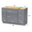 Base de meuble-lavabo simple 48 po seulement-94091292