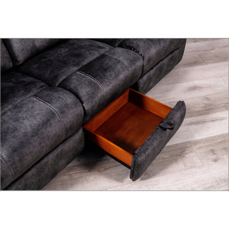 Reclining Sofa, Gray