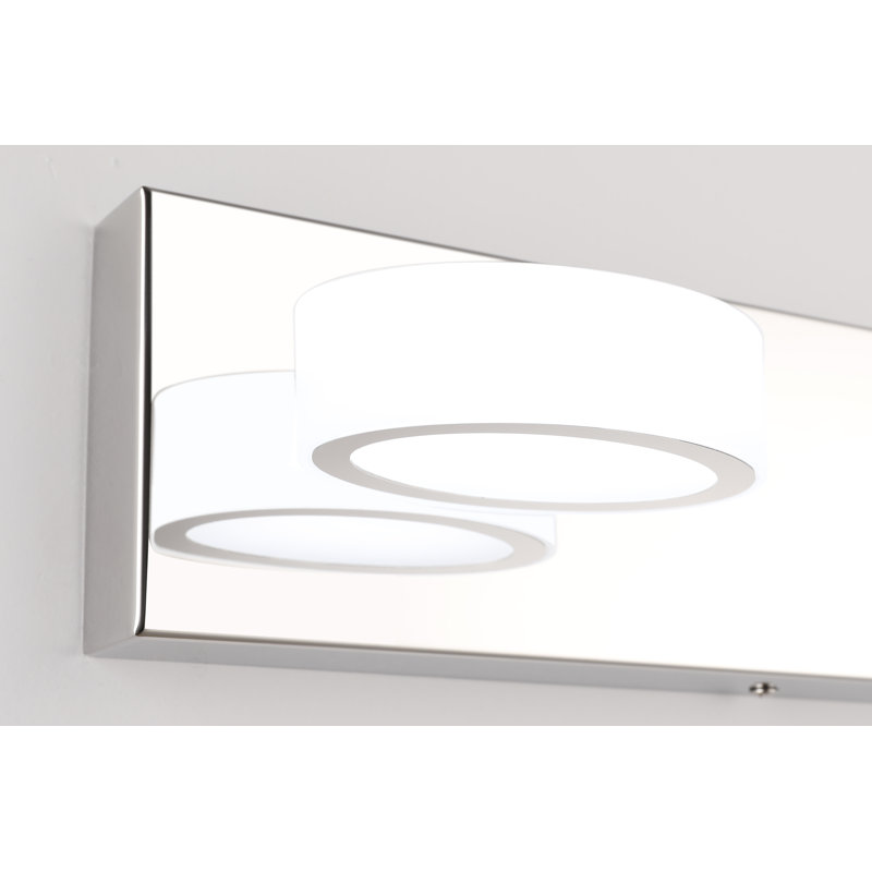Macfadden LED Vanity Light, High Transmittance and Dimmable with 270° Rotatable, Chrome, 2