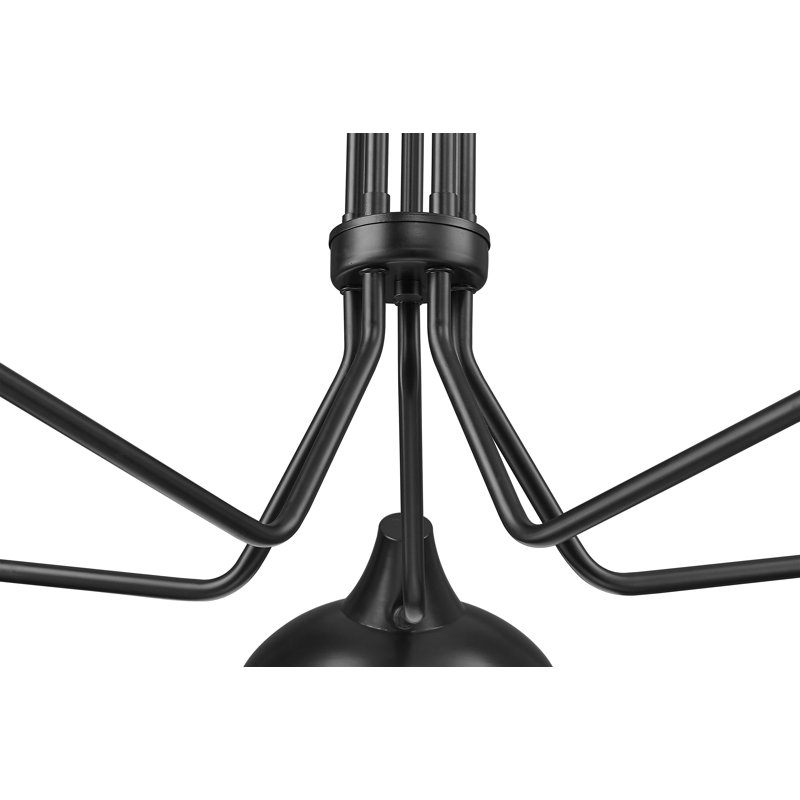 Luminaire suspendu géométrique unique à 5 lumières