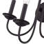 Très grande applique murale noire 3 lumières-273131404