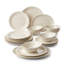Service de vaisselle en porcelaine crème Modern Sculptural (service de 26 pièces pour 6 personnes)