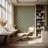 Deco Lily - Tan Brown Wallpaper