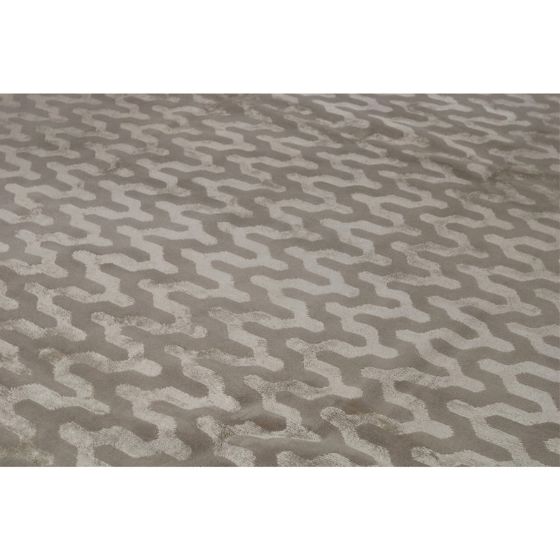High-Quality Hand-Knotted Beige Area Rug