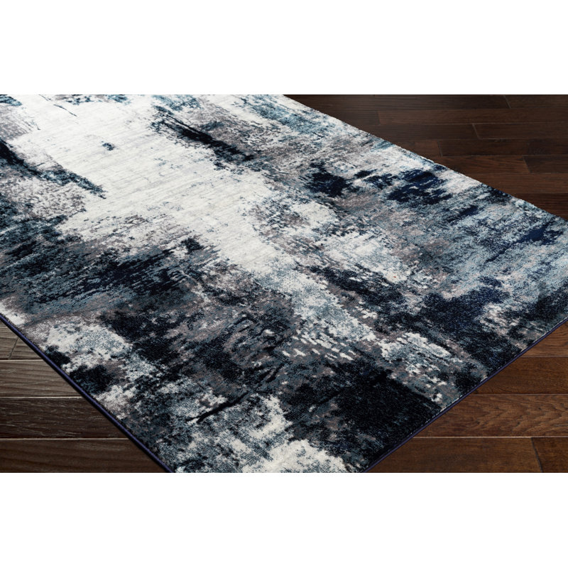 Bouldin Creek Abstract Area Rug, Rectangle 2' x 3'