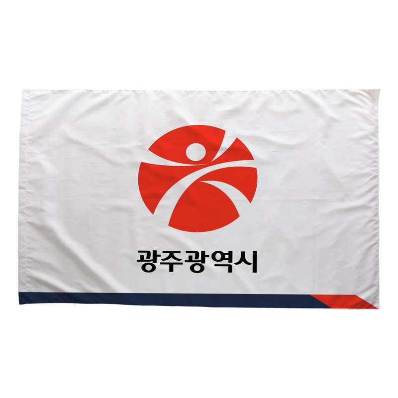Drapeau de la ville de Gwangju - drapeau extérieur, H 24 po x l 36 po