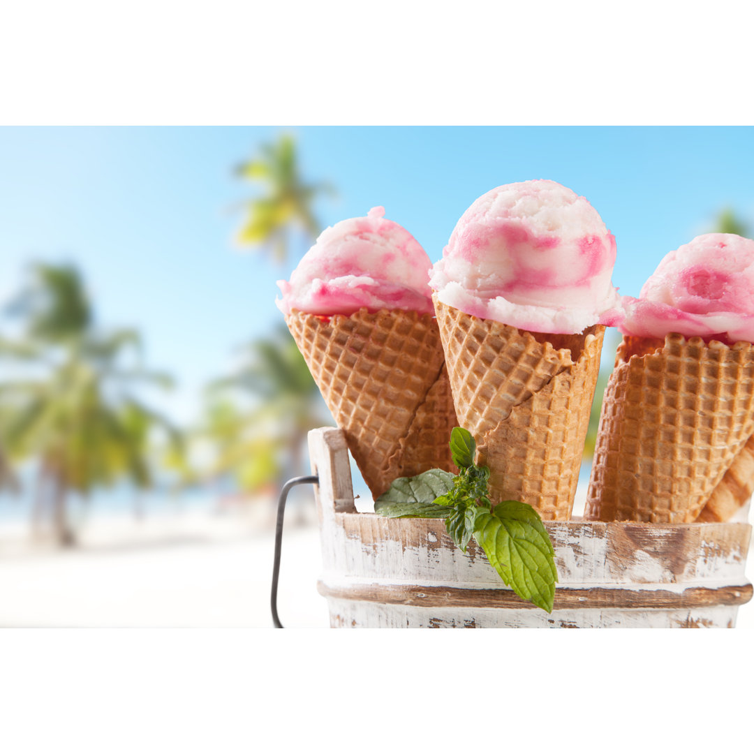 Fruit Ice Cream by Jag_cz - Wrapped Canvas Print