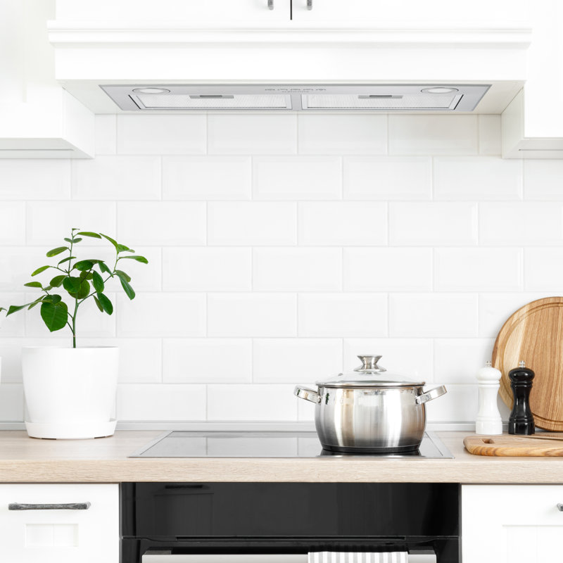 Ancona Stainless Steel 440 CFM Ducted (Vented) Insert Range Hood with Mesh Filter