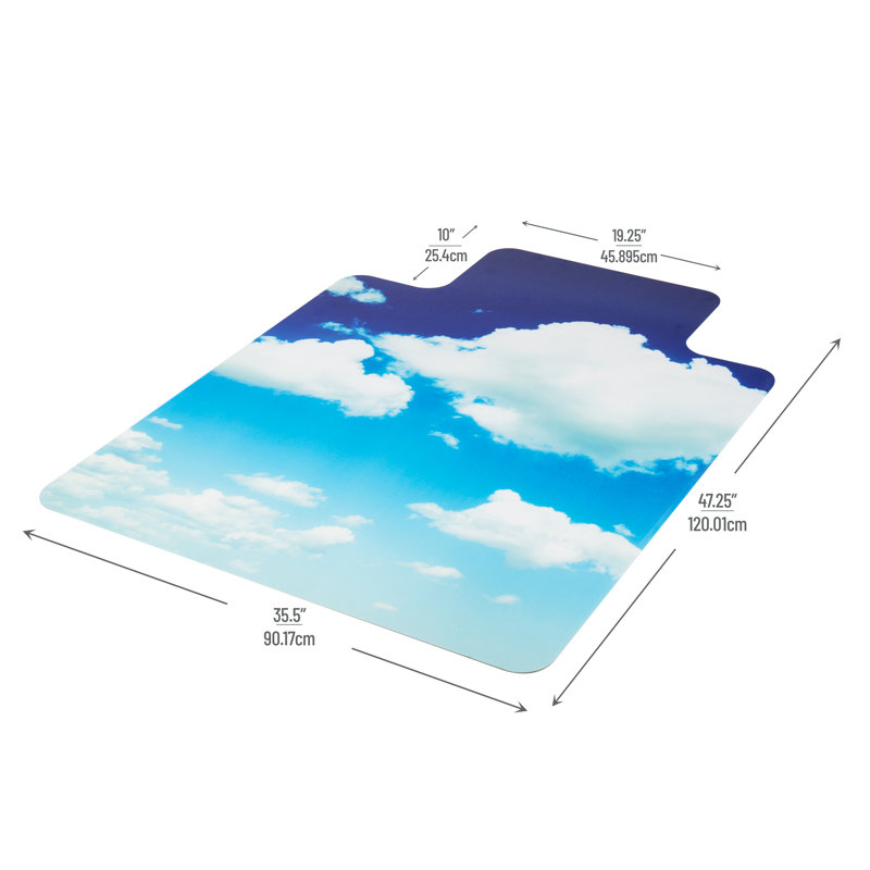 Rectangle Chair Mat for Firm Surfaces