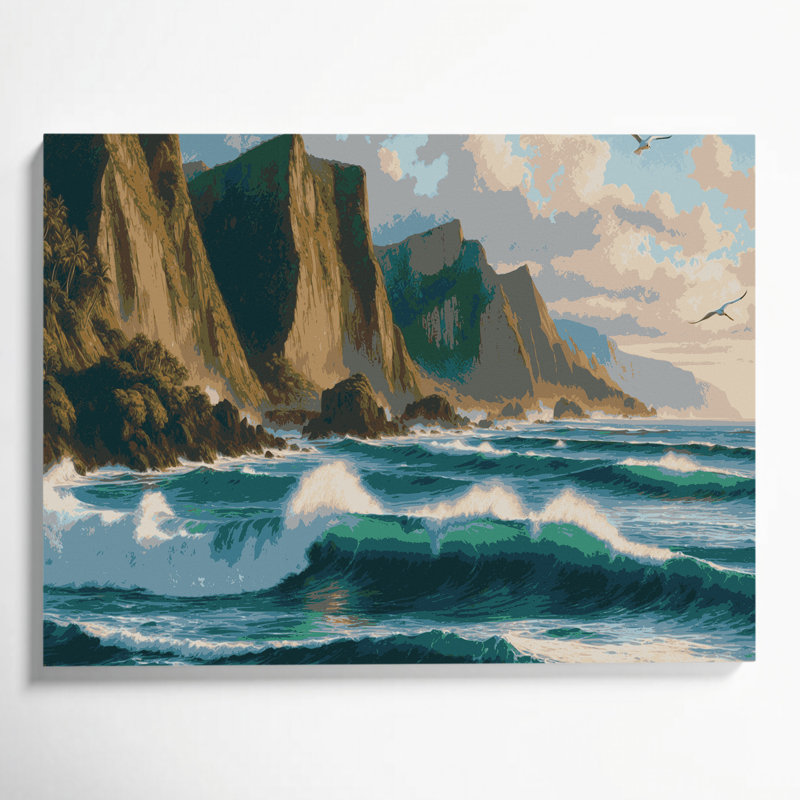 Art mural sur toile Hawaii, H 20 po x l 24 po