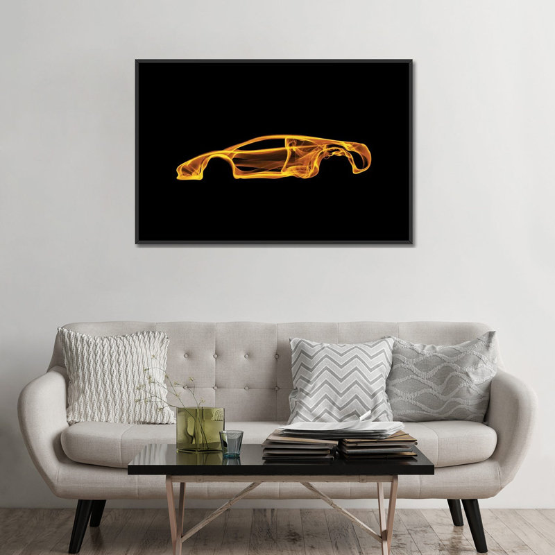 Lamborghini Murcielago par Octavian Mielu - Estampe numérique sur toile tendue avec châssis, H 32 po x l 48 po x P 1,5 po
