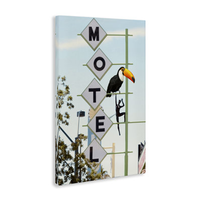 Toucan sur toile, signée Ashley Singleton