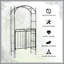 Tonnelle de jardin avec barrière Outsunny