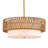 3-Lights Modern Hand-Woven Rattan Chandelier with Linen Drum Shade-2008928382-2008928383