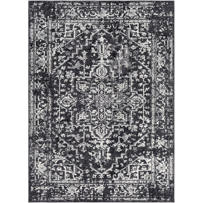 Adelia Machine Woven Oriental Area Rug, Rectangle 5'3" x 7'3"