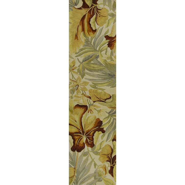 Bay Isle Home Amald Hand Tufted Wool Floral Rug 