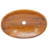 VidaXL Brown Solid Wood Oval Bathroom Sink