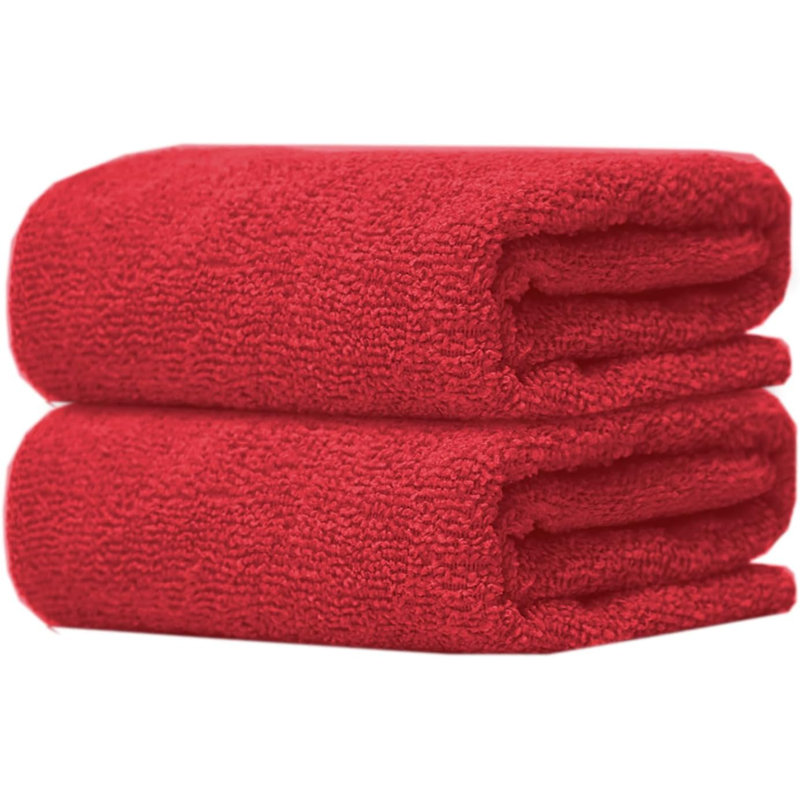 Microfiber Fast Drying Guest Towel, 2, Red