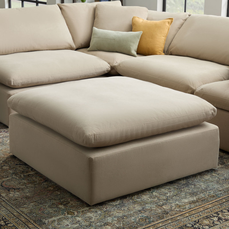 Calana Ottoman, Almond