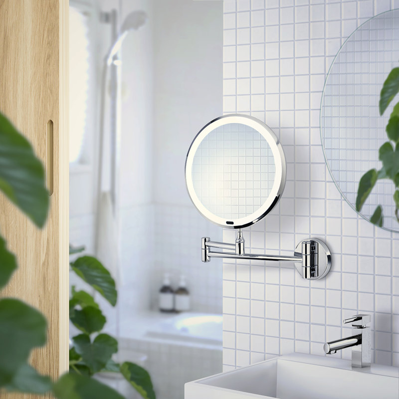 Wall Mounted LED Rechargeable 7x's Make-up mirror