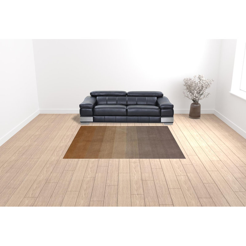 Tapis en viscose tissé à la main Lisnagarvey, Rectangle 8 pi x 10 pi