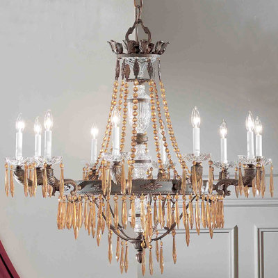 Duchess 10 - Light Dimmable Empire Chandelier