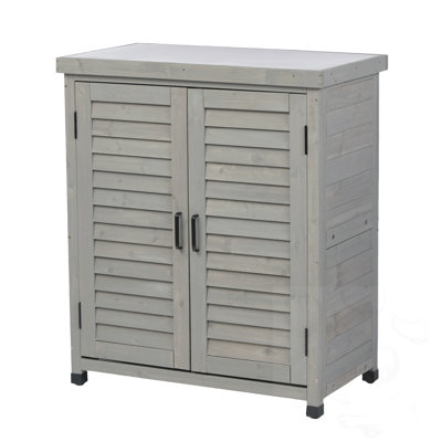 Banc de rempotage avec armoire de rangement et plateau de table en métal