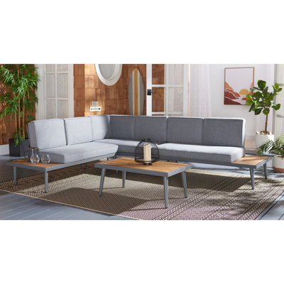 Gherlein 47.04" Wide Outdoor Symmetrical Patio Conversation Sets with Cushions