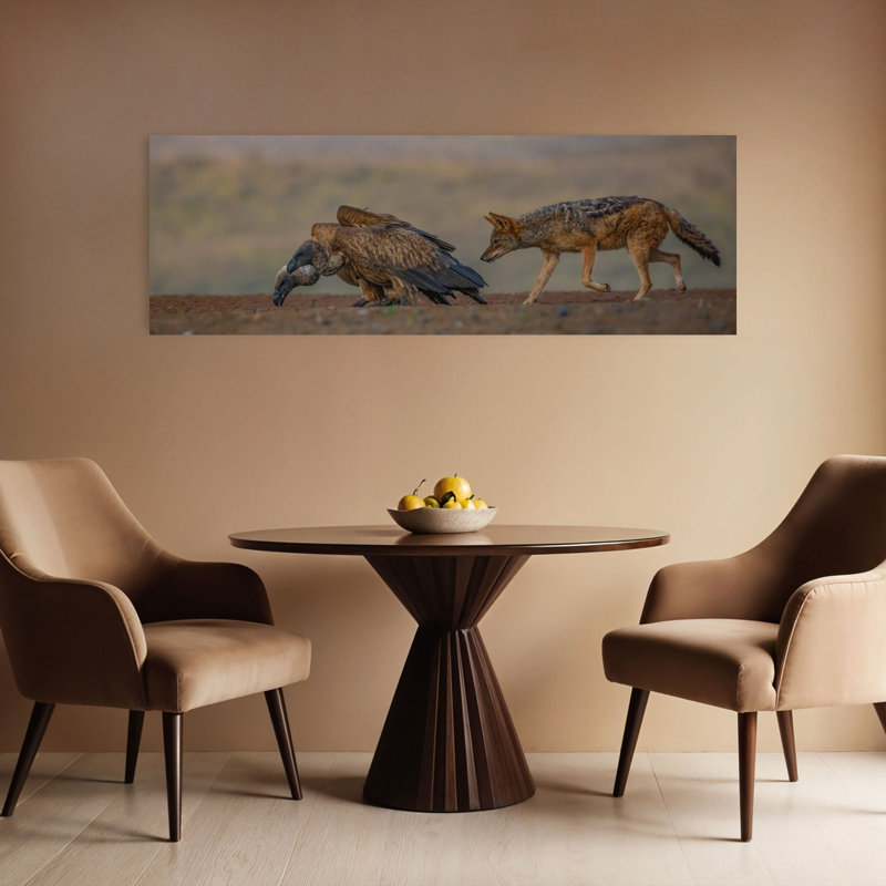 Art contemporain, paysage africain, 48" H x 16" W