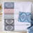 Idabel Medallion 100% Cotton Jacquard Textured Soft Highly Absorbent Bath Towels-1291114279