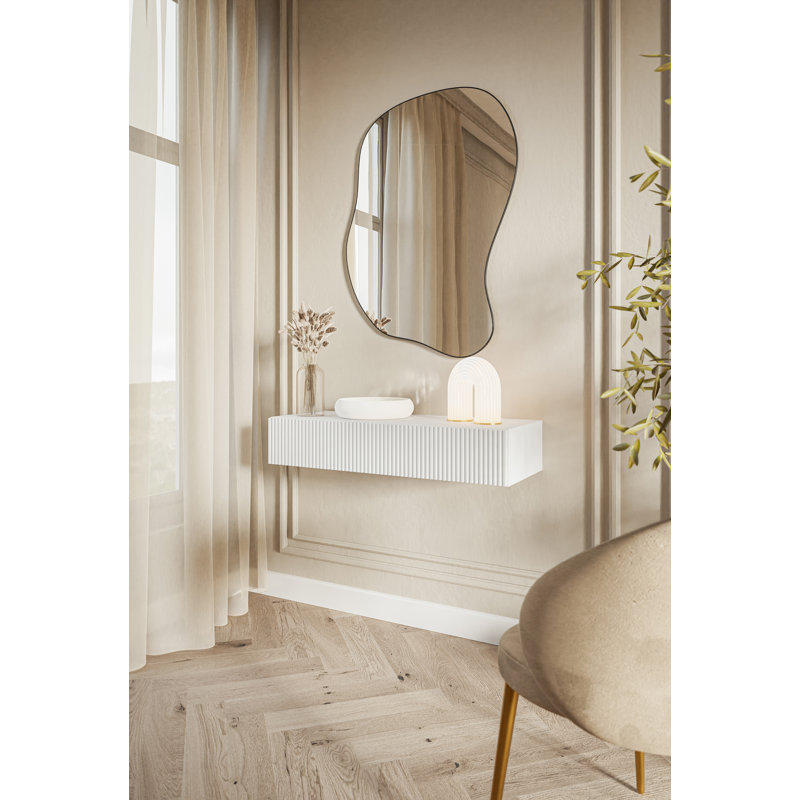 Veldio 90cm Console Table, White