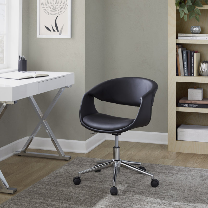 Arshad Upholstered 5-Star Task Chair, Black