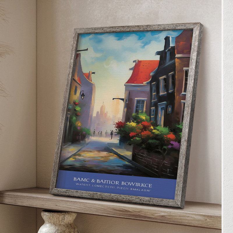 LANDSCAPES Series CCLVI Framed Print - Solid Wood, 11" H x 9" W