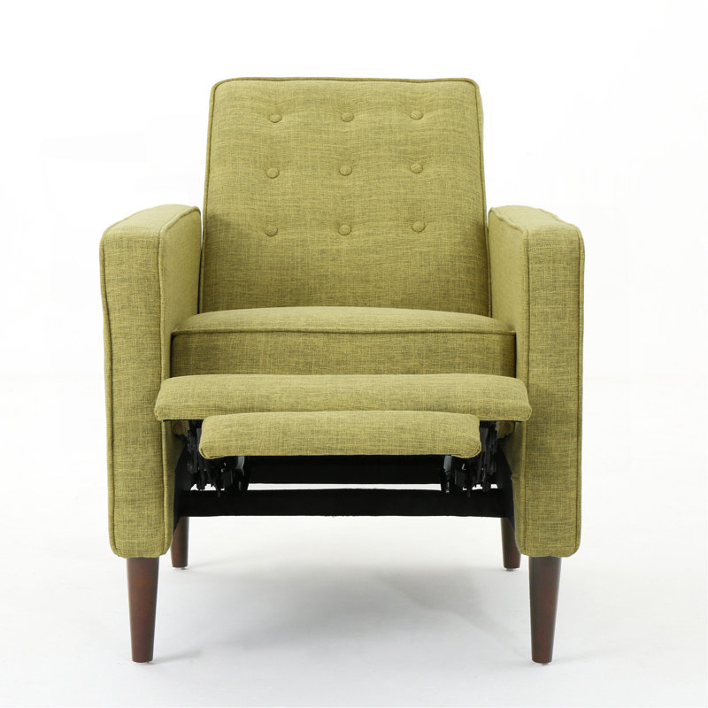Fauteuil inclinable Aubrie, Tissu vert